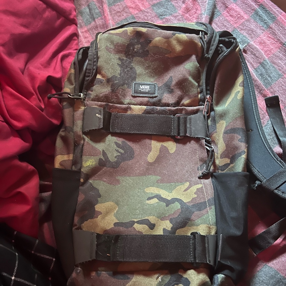 VANS camo college backpack